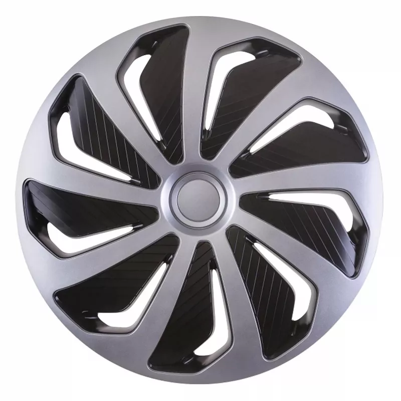Enjoliveur Wind 16" argent&noir AMIO 10672