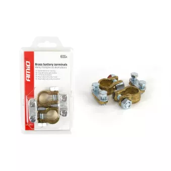 Bornes de batterie en laiton 600AMP, 2 pièces. AMIO 02956