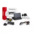 Système d'aide au stationnement TFT02 4,3" avec HD-315-LED 4 capteurs argent AMIO 02719 - Visuel 1