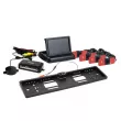Système d'aide au stationnement TFT02 4,3" avec HD-402-LED 4 capteurs noir montage intérieur AMIO 02711 - Visuel 1
