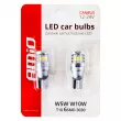 Ampoules LED CANBUS 3030 6SMD T10 W5W W10W Blanc 12V/24V AMIO 02801 - Visuel 3
