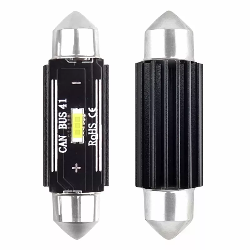 LED CANBUS 1860 1SMD UltraBright Festoon C5W C10W C3W 41mm Blanc 12V/24V AMIO 02444