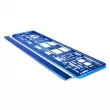 Cadre de plaque d'immatriculation - Bleu métalisé AMIO 71457/01170N - Visuel 3