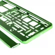 Cadre de plaque d'immatriculation - Vert métalisé AMIO 71457/01170Z - Visuel 2