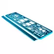 Cadre de plaque d'immatriculation - Turquoise métallique AMIO 71457/01170T - Visuel 3