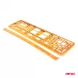 Cadre de plaque d'immatriculation orange métallisé AMIO 71457/01170P - Visuel 3