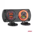 Chargeur de téléphone étanche 2xUSB 12/24V MOD-10 AMIO 02860 - Visuel 3
