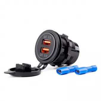 Prise sur allume cigare 2xUSB 12/24V AMIO 02855
