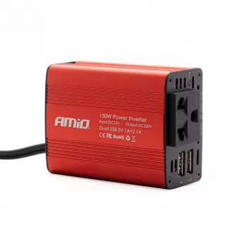 Onduleur AMiO 12V/230V 150W/300W 2xUSB PI01 AMIO 02468