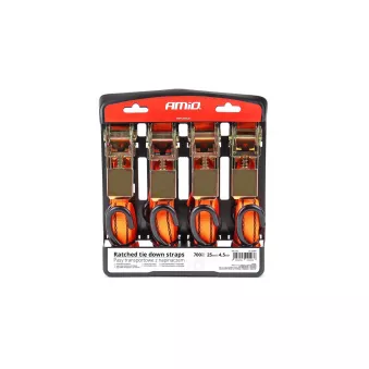 Kit d'arrimage à cliquet 700kg 25mm 4,5m 4pcs BELT-03 AMIO 02496