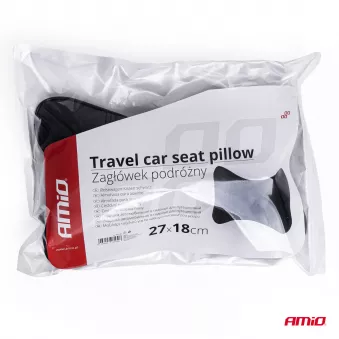 Coussin de siège de voiture de voyage noir CSH-07 AMIO 03130