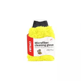 Gant microfibre jaune 23x17cm 71g AMIO 02517