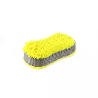 Éponge microfibre jaune 63g 23x10,5x5cm AMIO 02516