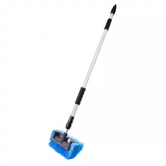 Brosse voiture avec raccord eau, main télescopique max 158 cm AMIO 02660