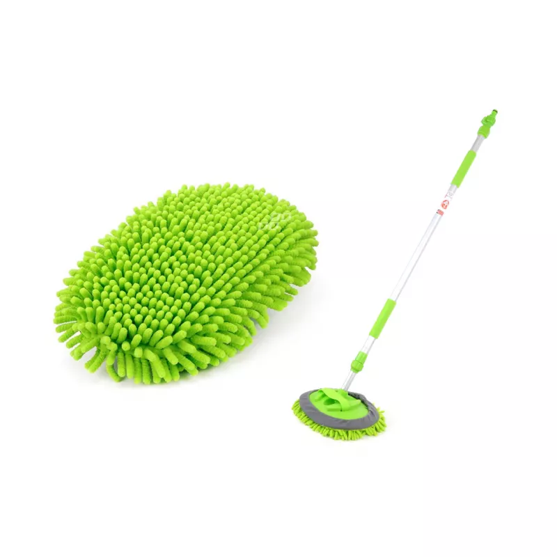 Chenille Brosse de voiture avec connecteur d'eau 98-168cm AMIO 02397