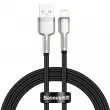 USB vers Lightning Baseus Cafule noir 2.4A 1m AMIO BAS20224 - Visuel 1