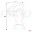 Barre lumineuse de travail AWL26 80LED COMBO 9-36V AMIO 02440 - Visuel 1
