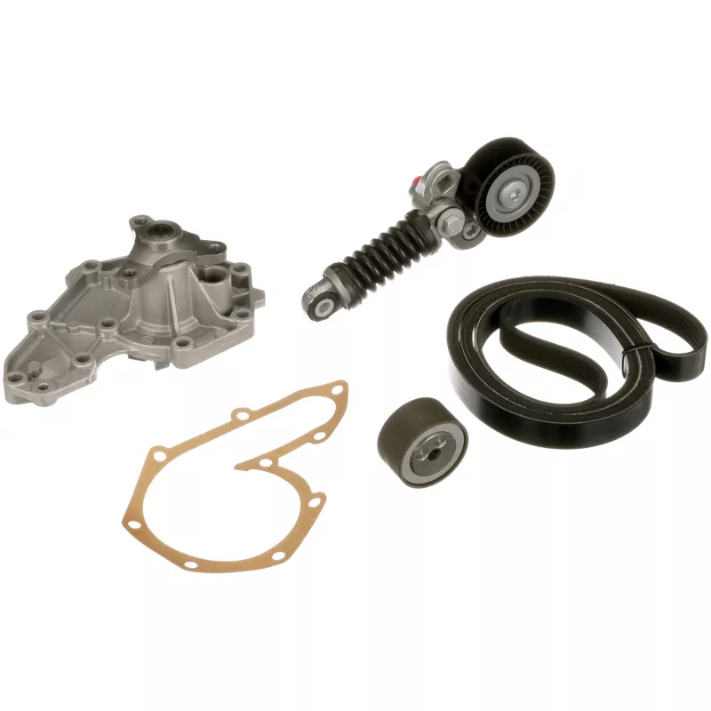 Pompe à eau+Jeu de courroie trapézoïdale à nervures GATES KP56PK1660