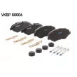 Jeu de 4 plaquettes de frein avant SKF VKBP 80006 - Visuel 3