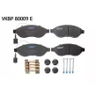 Jeu de 4 plaquettes de frein avant SKF VKBP 80009 E - Visuel 2