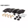 Jeu de 4 plaquettes de frein avant SKF VKBP 80009 E - Visuel 3