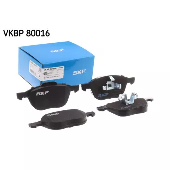 Jeu de 4 plaquettes de frein avant SKF VKBP 80016