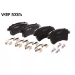Jeu de 4 plaquettes de frein avant SKF VKBP 80024 - Visuel 3