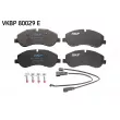 Jeu de 4 plaquettes de frein avant SKF VKBP 80029 E - Visuel 2