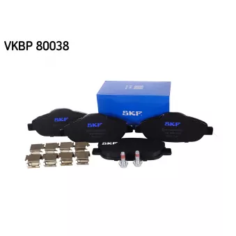 Jeu de 4 plaquettes de frein avant SKF VKBP 80038