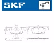 Jeu de 4 plaquettes de frein avant SKF VKBP 80082 - Visuel 2