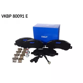 Jeu de 4 plaquettes de frein avant SKF VKBP 80091 E