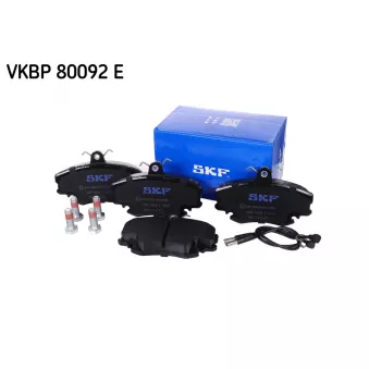 Jeu de 4 plaquettes de frein avant SKF VKBP 80092 E