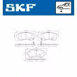 Jeu de 4 plaquettes de frein avant SKF VKBP 80096 A - Visuel 2