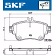 Jeu de 4 plaquettes de frein avant SKF VKBP 80099 - Visuel 2