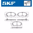 Jeu de 4 plaquettes de frein avant SKF VKBP 80108 A - Visuel 2