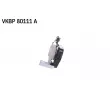 Jeu de 4 plaquettes de frein avant SKF VKBP 80111 A - Visuel 3