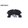 Jeu de 4 plaquettes de frein avant SKF VKBP 80115 - Visuel 2