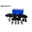 Jeu de 4 plaquettes de frein avant SKF VKBP 80137 E - Visuel 1
