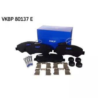 Jeu de 4 plaquettes de frein avant SKF VKBP 80137 E