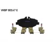 Jeu de 4 plaquettes de frein avant SKF VKBP 80147 E - Visuel 2