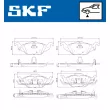 Jeu de 4 plaquettes de frein avant SKF VKBP 80158 A - Visuel 2