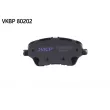 Jeu de 4 plaquettes de frein avant SKF VKBP 80202 - Visuel 2