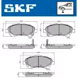 Jeu de 4 plaquettes de frein avant SKF VKBP 80241 A - Visuel 2