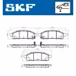 Jeu de 4 plaquettes de frein avant SKF VKBP 80242 A - Visuel 2