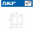 Jeu de 4 plaquettes de frein avant SKF VKBP 80248 - Visuel 2