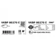 Jeu de 4 plaquettes de frein avant SKF VKBP 80270 E - Visuel 3