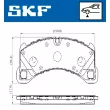 Jeu de 4 plaquettes de frein avant SKF VKBP 80293 - Visuel 2