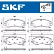 Jeu de 4 plaquettes de frein avant SKF VKBP 80324 - Visuel 2