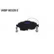 Jeu de 4 plaquettes de frein avant SKF VKBP 80328 E - Visuel 2