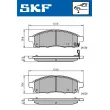 Jeu de 4 plaquettes de frein avant SKF VKBP 80331 A - Visuel 2